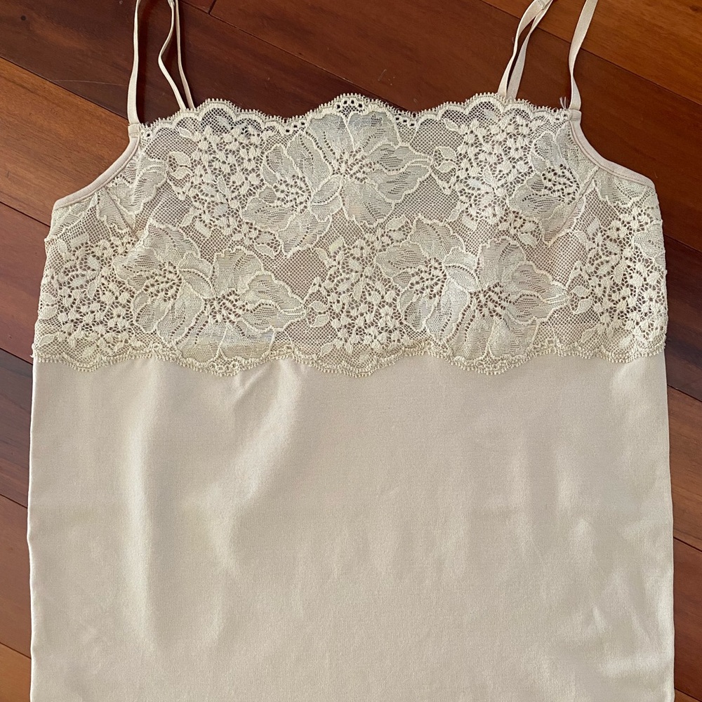 [Banana Republic] Tan Lacy Tank Top - Picture 4 of 4